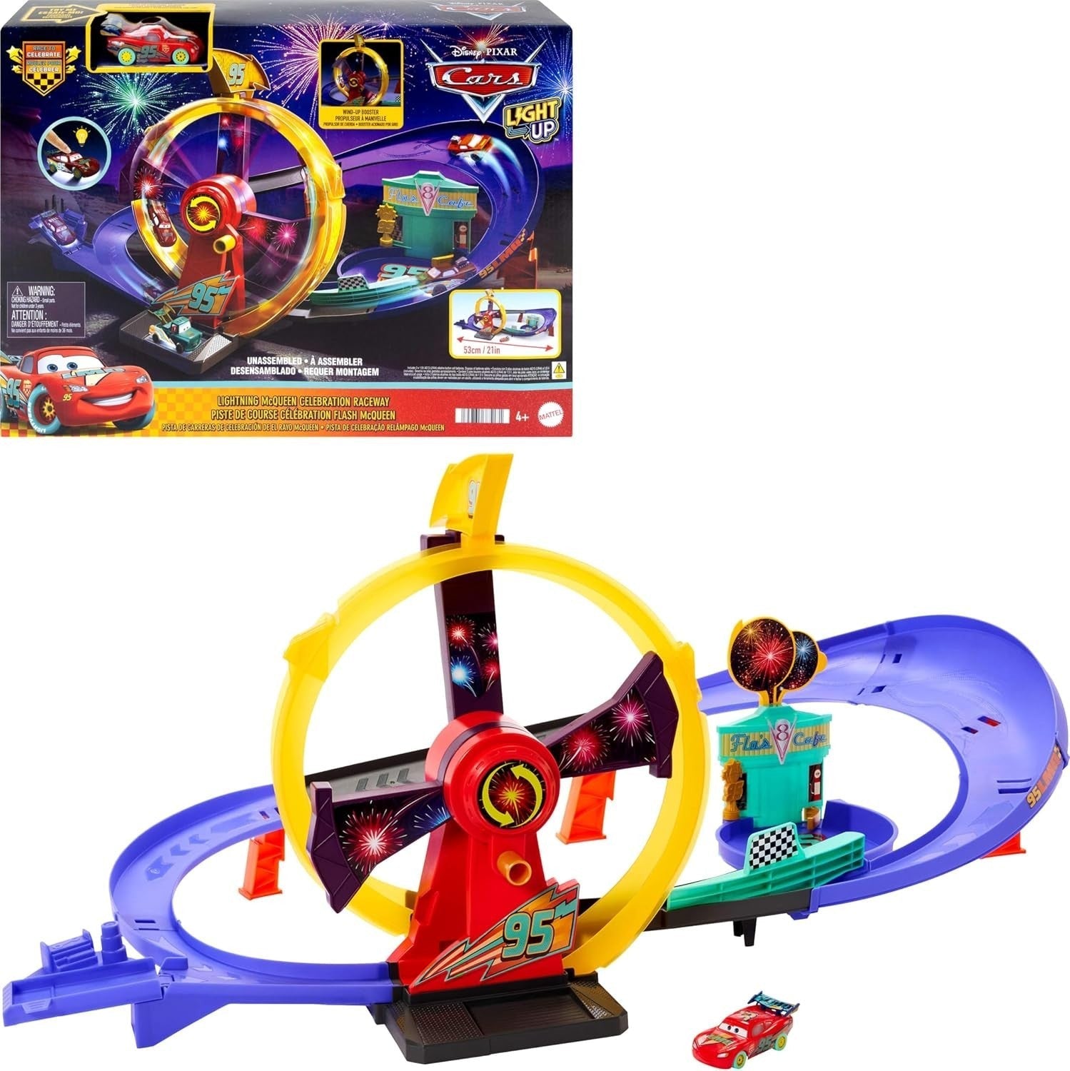 20th Anniversary Race To Celebrate Light Up Playset Track Disney Pixar Cars 20260