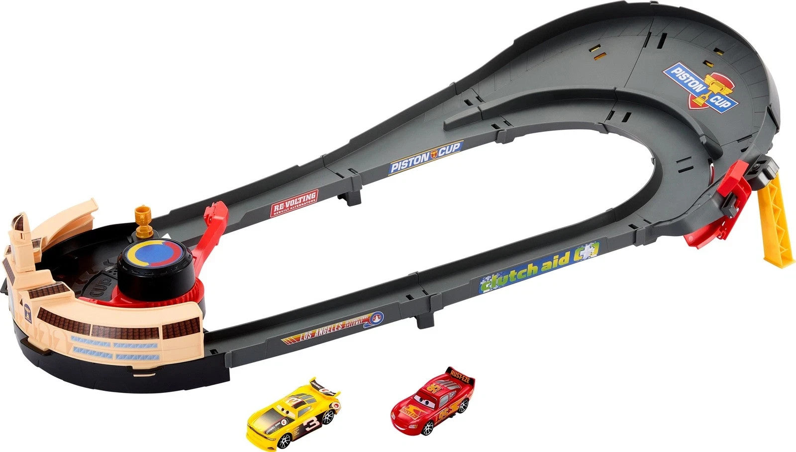 Disney Pixar Cars NASCAR Lane Change Race Playset 1:55 Diecast Car Kids Toy1