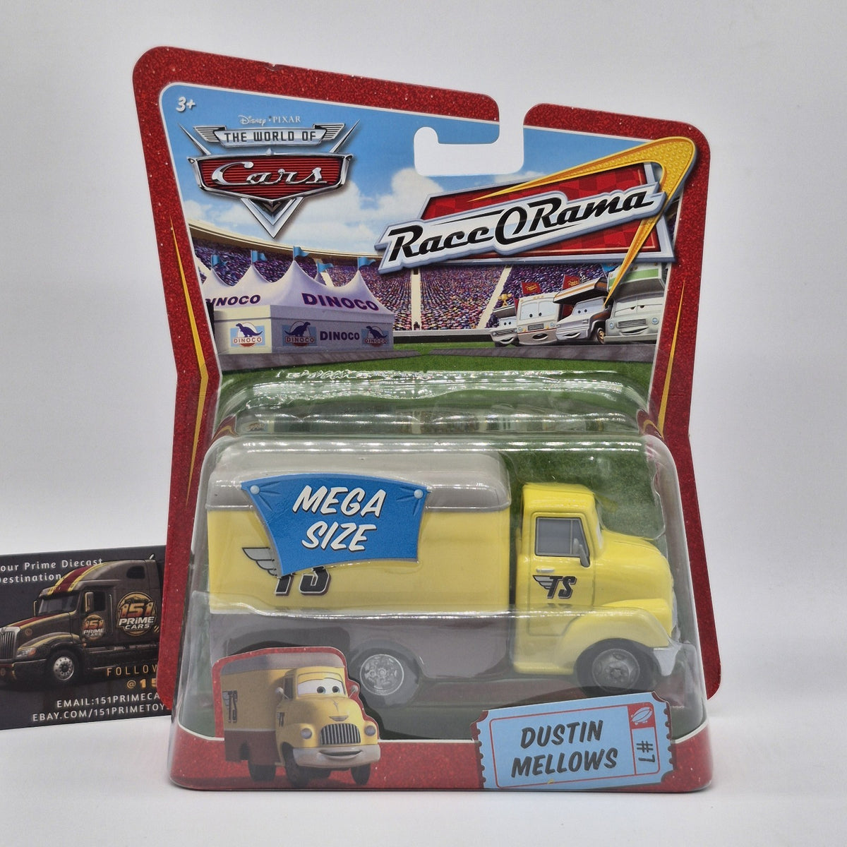 DISNEY THE WORLD OF CARS RACE O RAMA DUSTIN MELLOWS MEGA SIZE #7 New 20090