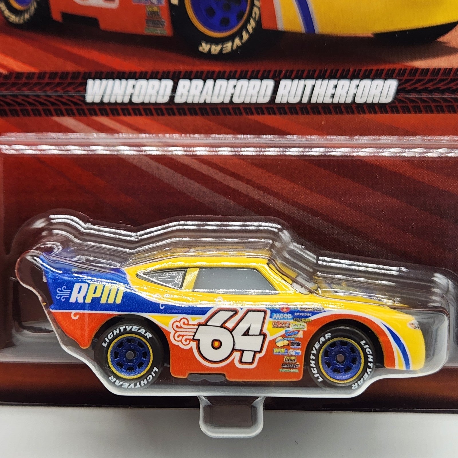 Winford Bradford Rutherford Disney Pixar Cars RPM Car 1:55 Diecast Mattel Car2