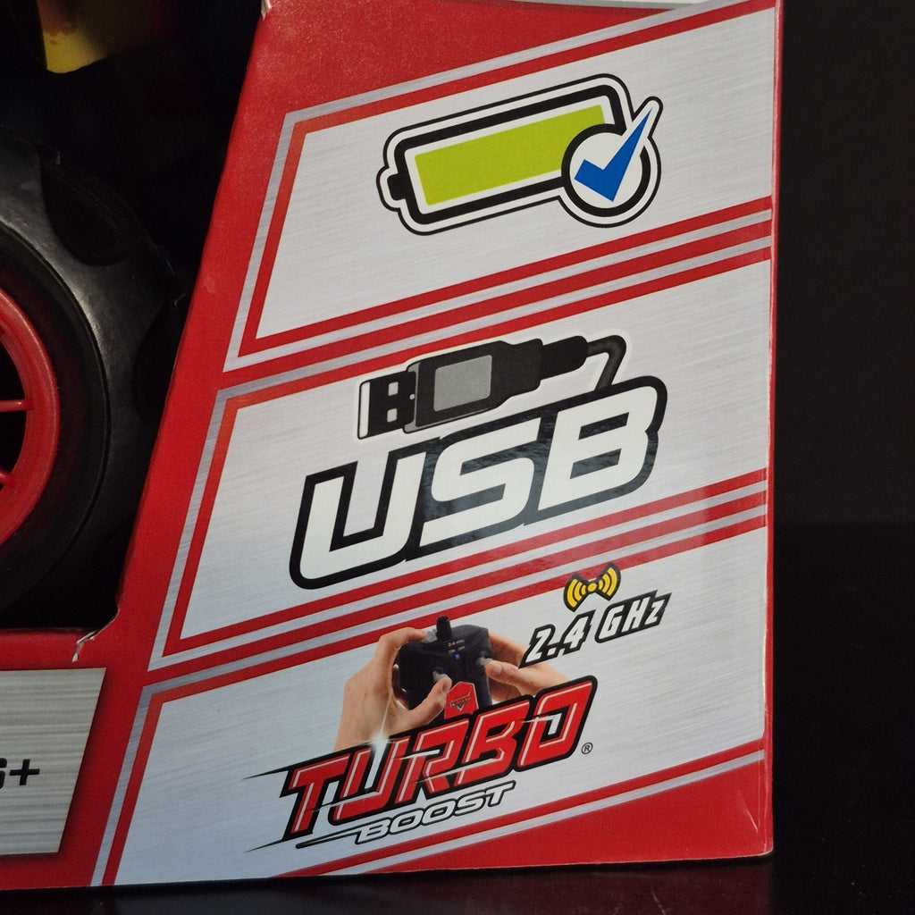 Jada Toys Disney Pixar Cars Lightning McQueen R/C Remote Control Car Red USB New3