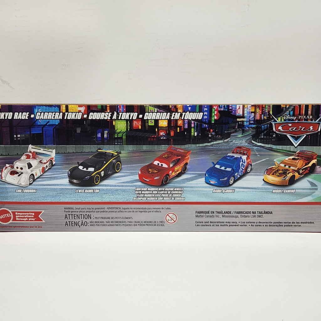 Tokyo Race 5 Pack 2025 Disney Pixar Cars Lewis Hamilton 1:55 Diecast Mattel3
