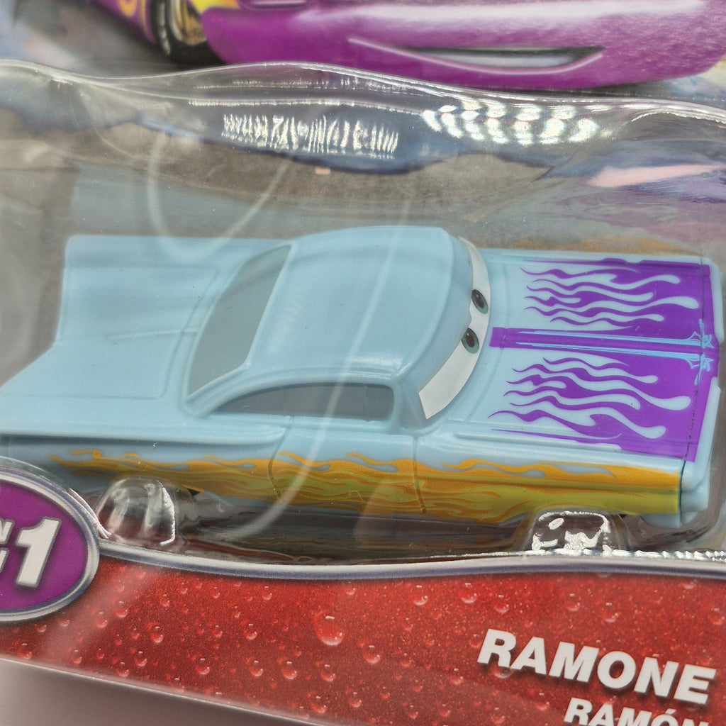 Ramone With Flames 2026 Disney Pixar Cars Color Changers Purple And Blue Toy1