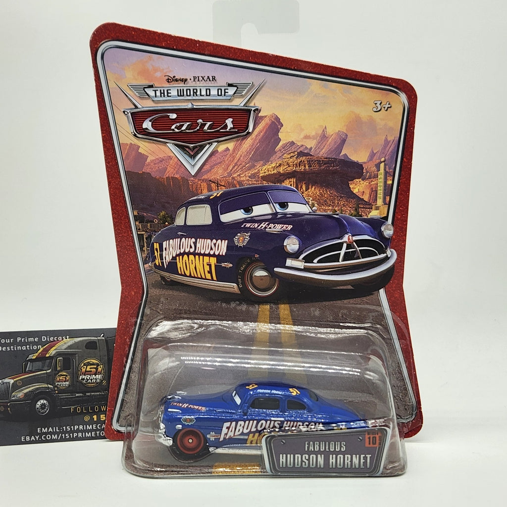 Disney Pixar World Of Cars 2008 FABULOUS HUDSON HORNET 1:55 Diecast Car0