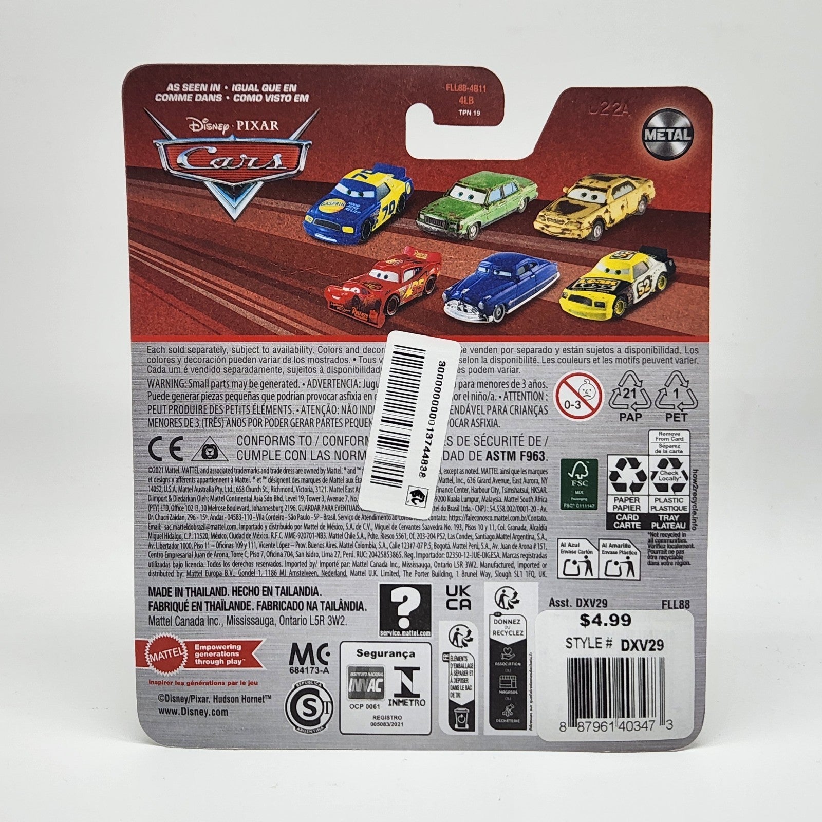 Disney Pixar Cars Masha Ellswrench With Headset 1:55 Diecast Car Mattel Toys2