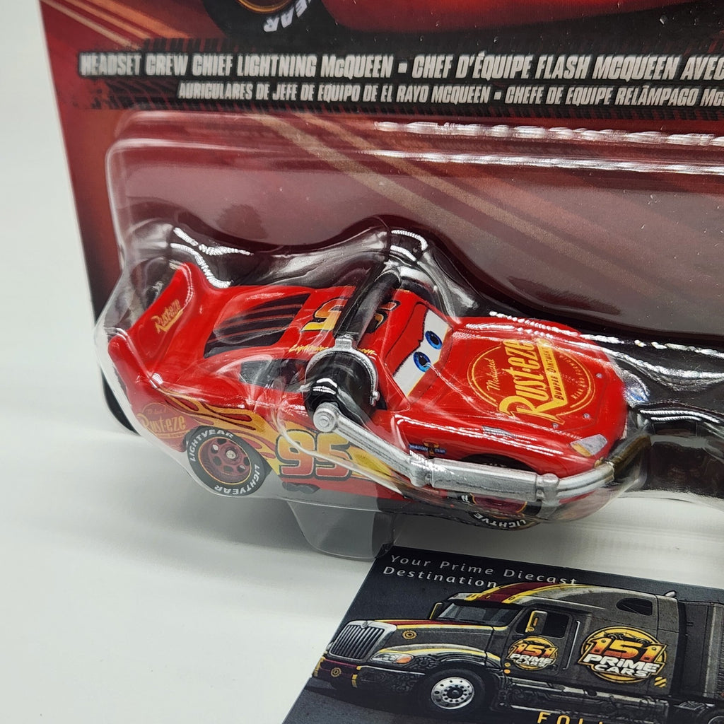 Disney Pixar Cars Headset Crew Chief Lightning McQueen & Rusteze Cruz Ramirez 1