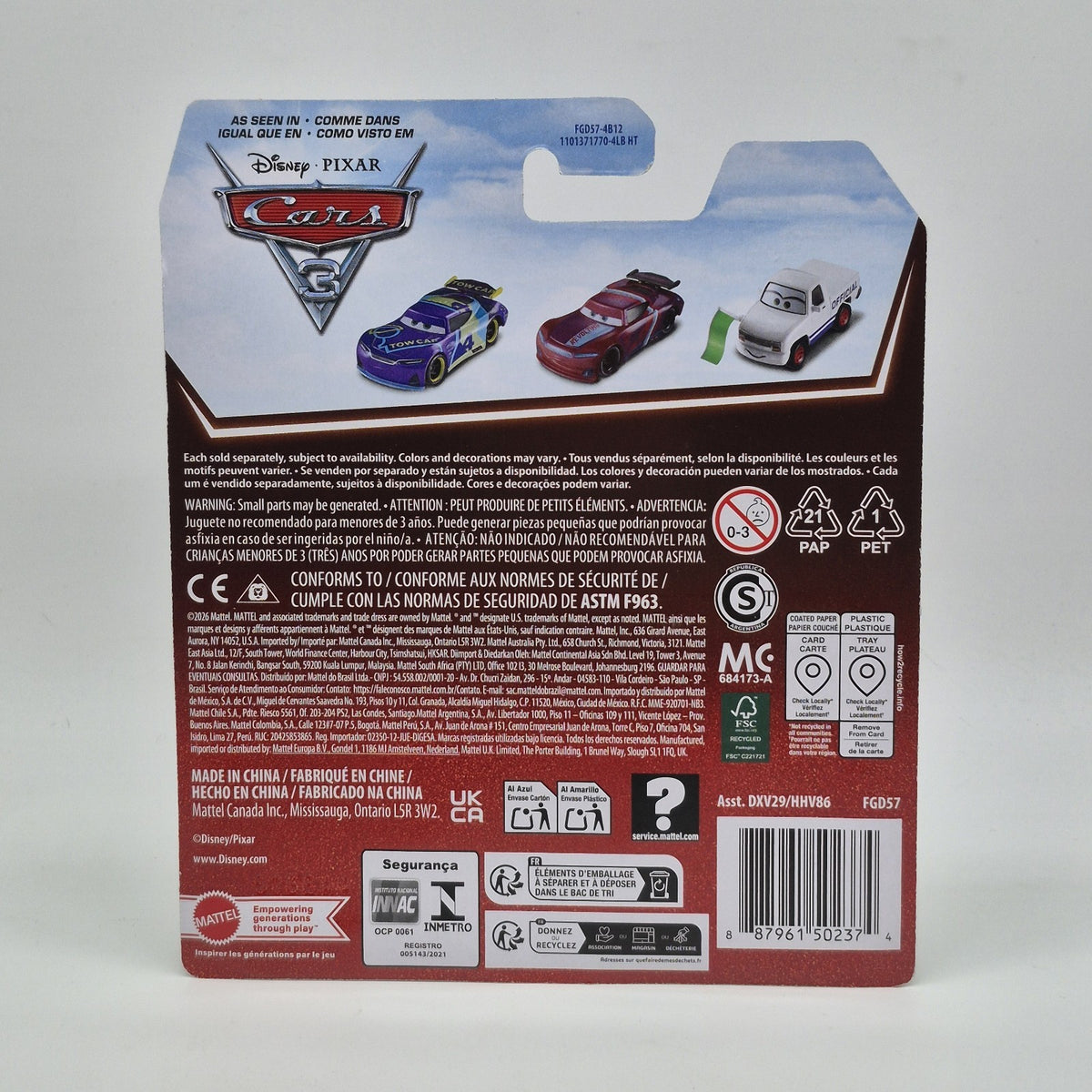 Fabulous Lightning Mcqueen 2027 Disney Pixar Cars 1:55 Diecast Toy Car2