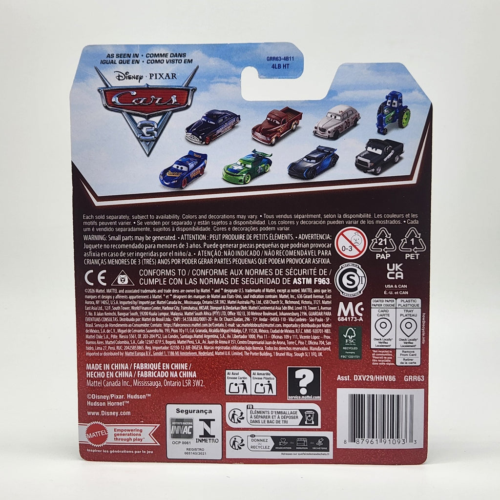 Mattel Disney Pixar Cars 3 GRR63 1:55 Metal Will Rusch #76 Vinyl Toupee Next Gen2