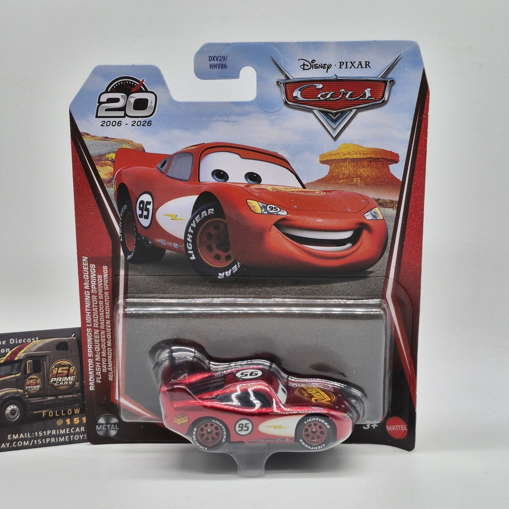 Radiator Springs Lightning McQueen 20th Anniversary Disney Pixar Cars 1:550