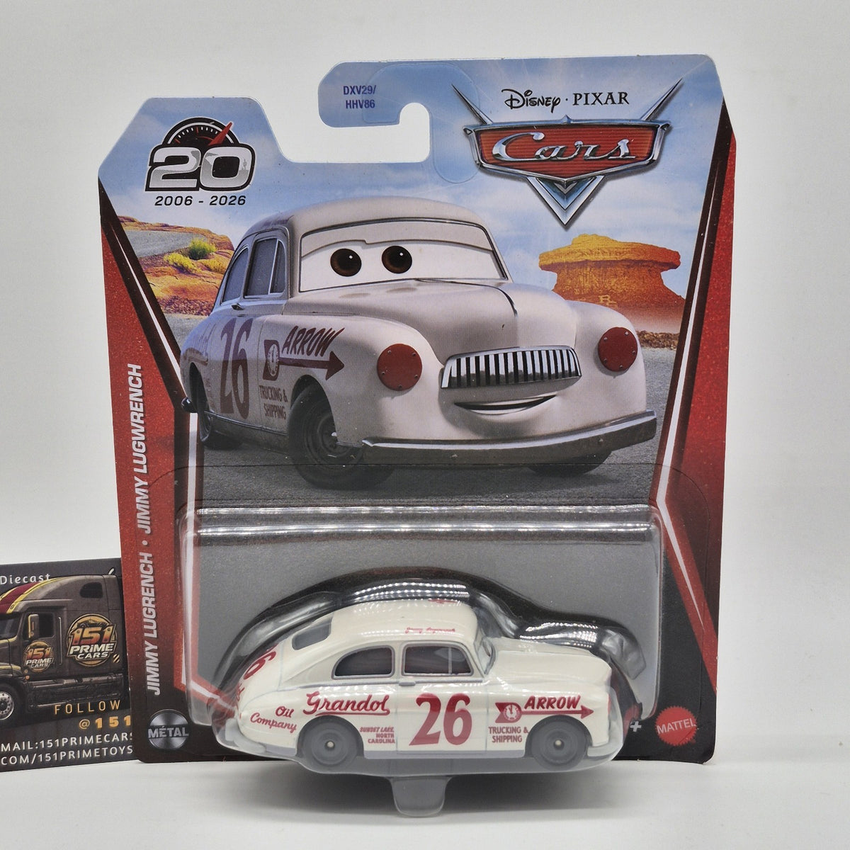 Jimmy Lugwrench 2026 Disney Pixar Cars 20th Anniversary 1:55 Diecast Toy1