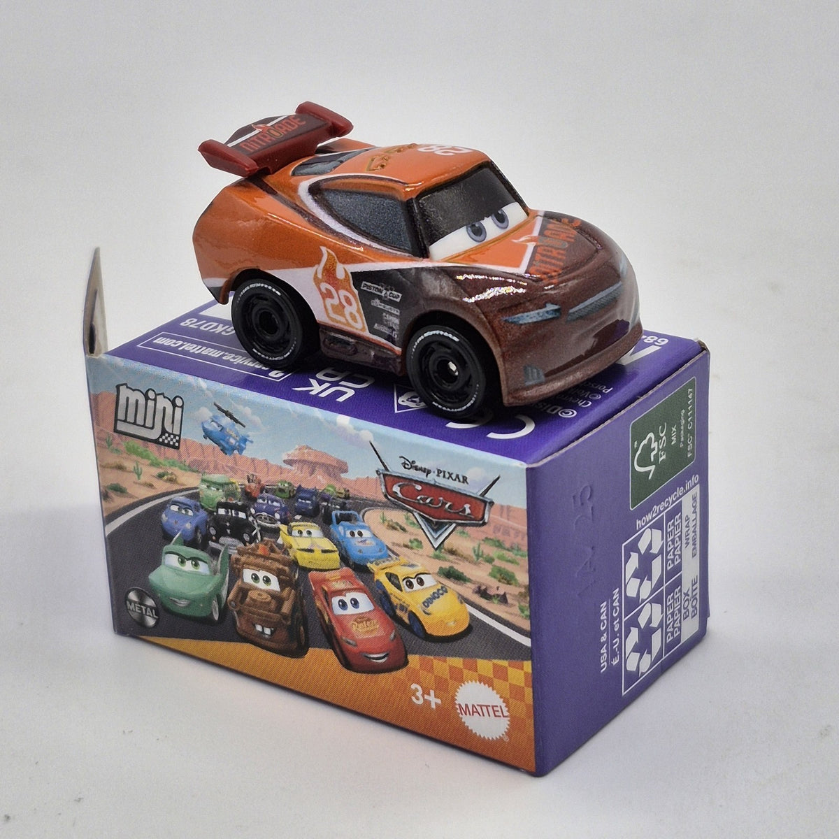 Tim Treadless Disney Pixar Cars Mini Racer 1:87 Diecast Next Gen Piston Cup Car0