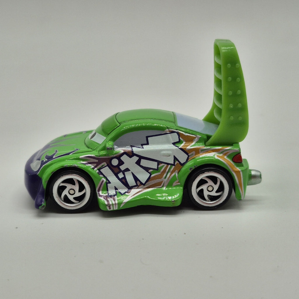 Wingo Disney Pixar Cars 1:55 Loose Diecast Car Green Purple China 2