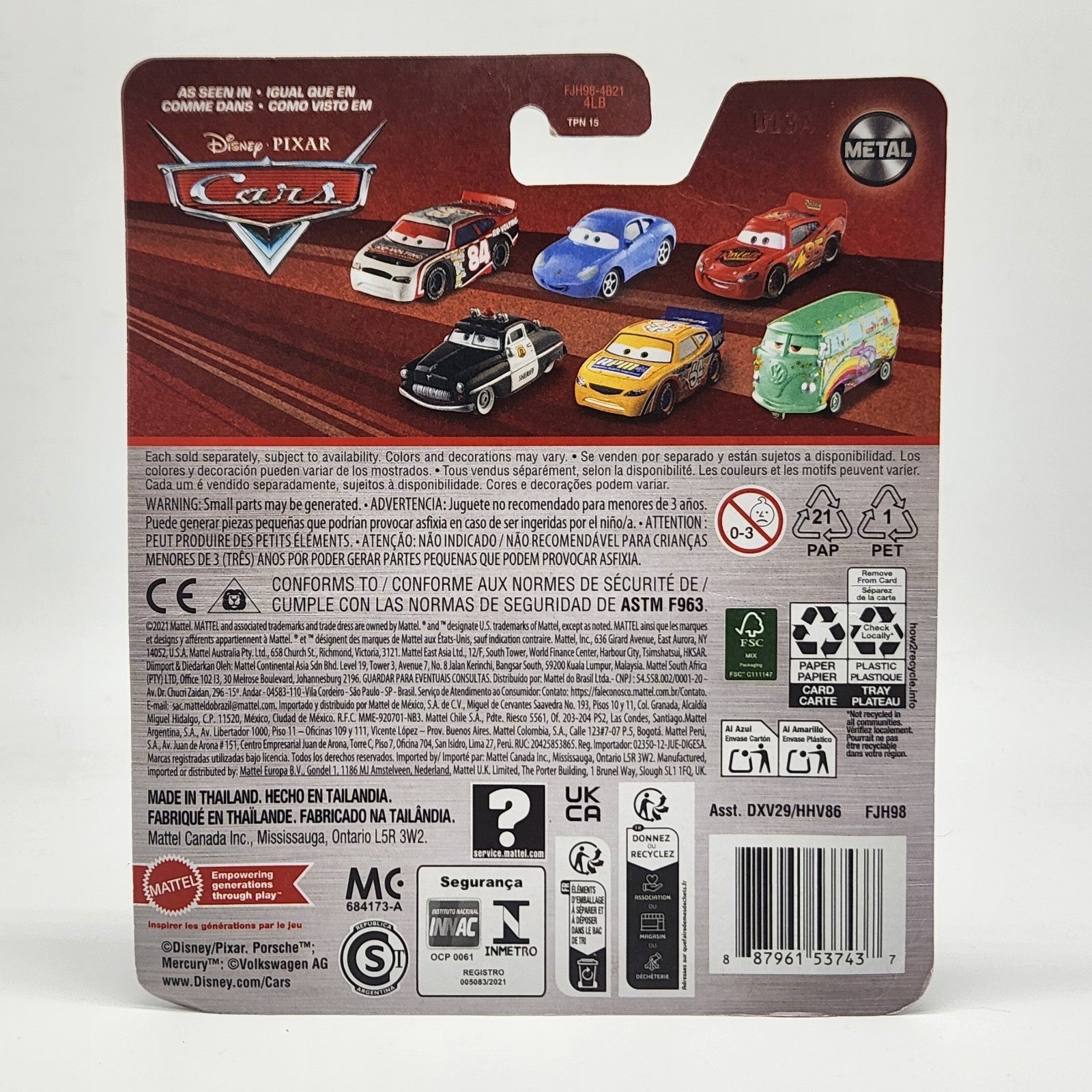 Disney Pixar Cars Porsche 911 Carrera Sally Metal Mattel Diecast Collectible2