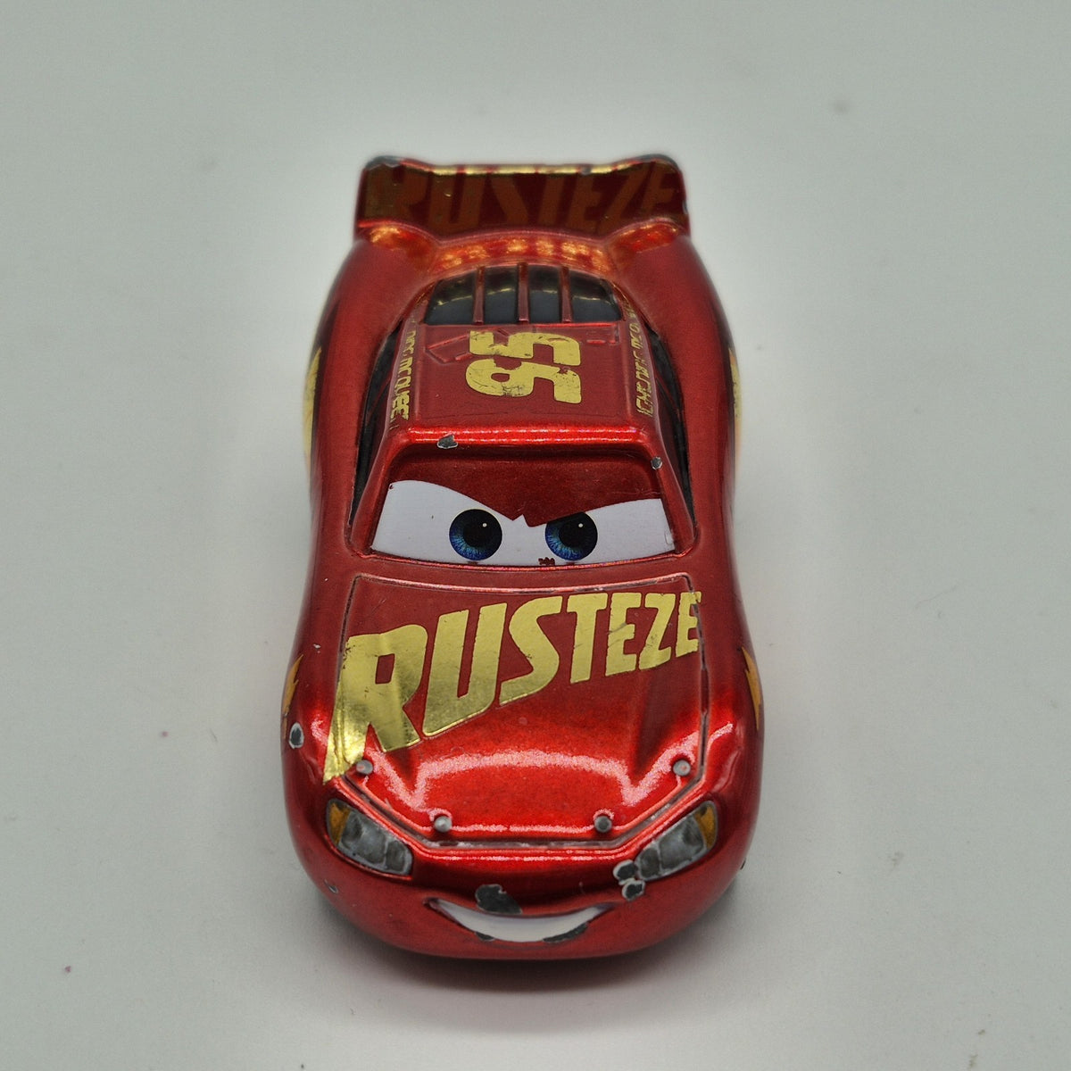 Rusteze Racing Center Lightning Mcqueen 1:55 Diecast Car LOOSE 9