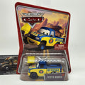 Disney Pixar World of Cars Piston Cup Official Dexter Hoover With Yellow Flag0