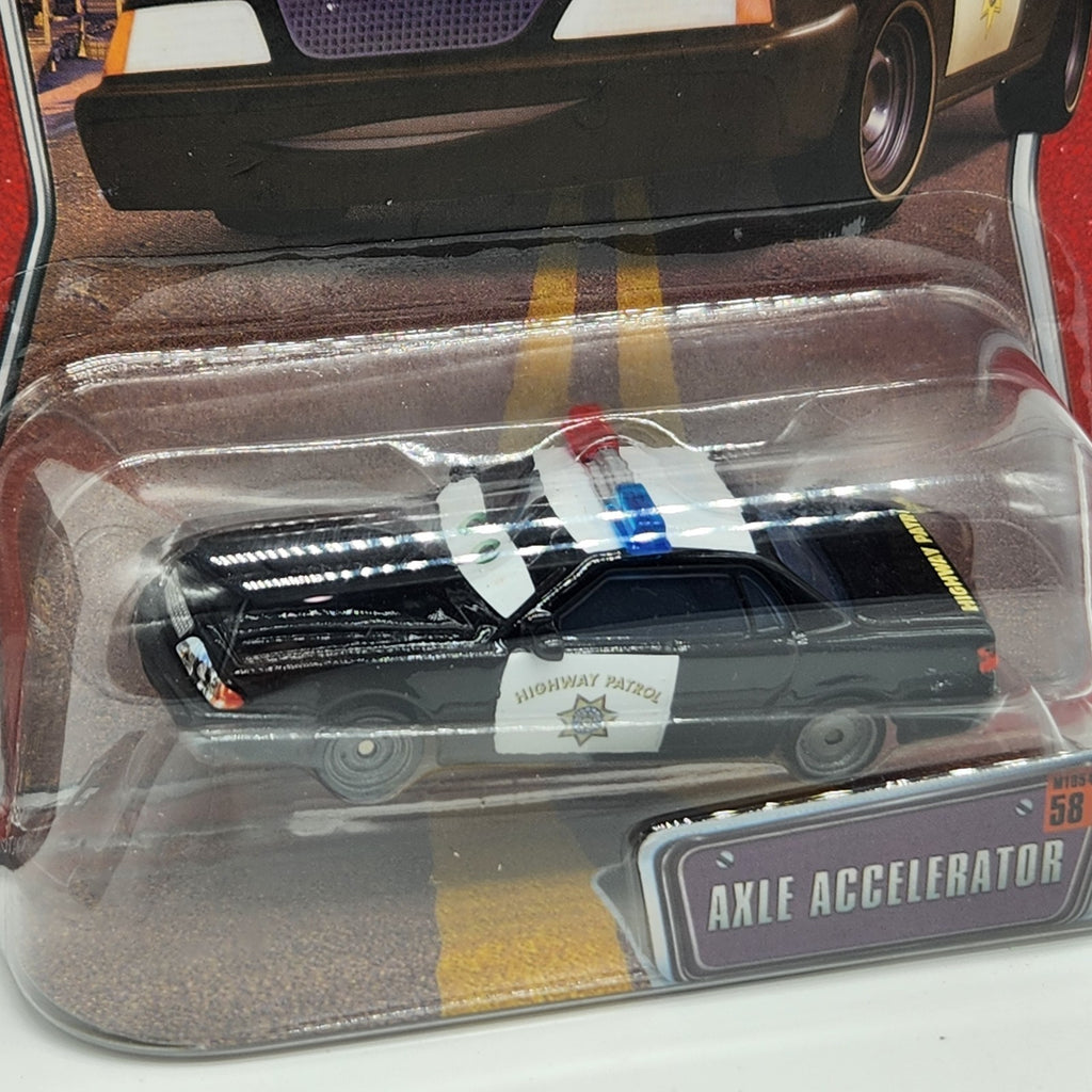 Disney Pixar World Of Cars 2008 Axle Accelerator #58 Highway Patrol 1:55 1