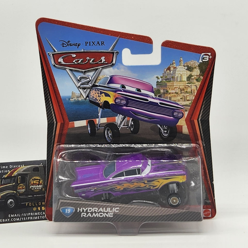 Hydraulic Ramone Purple With Flames 2011 Disney Pixar Cars 2 Diecast 1:55 0