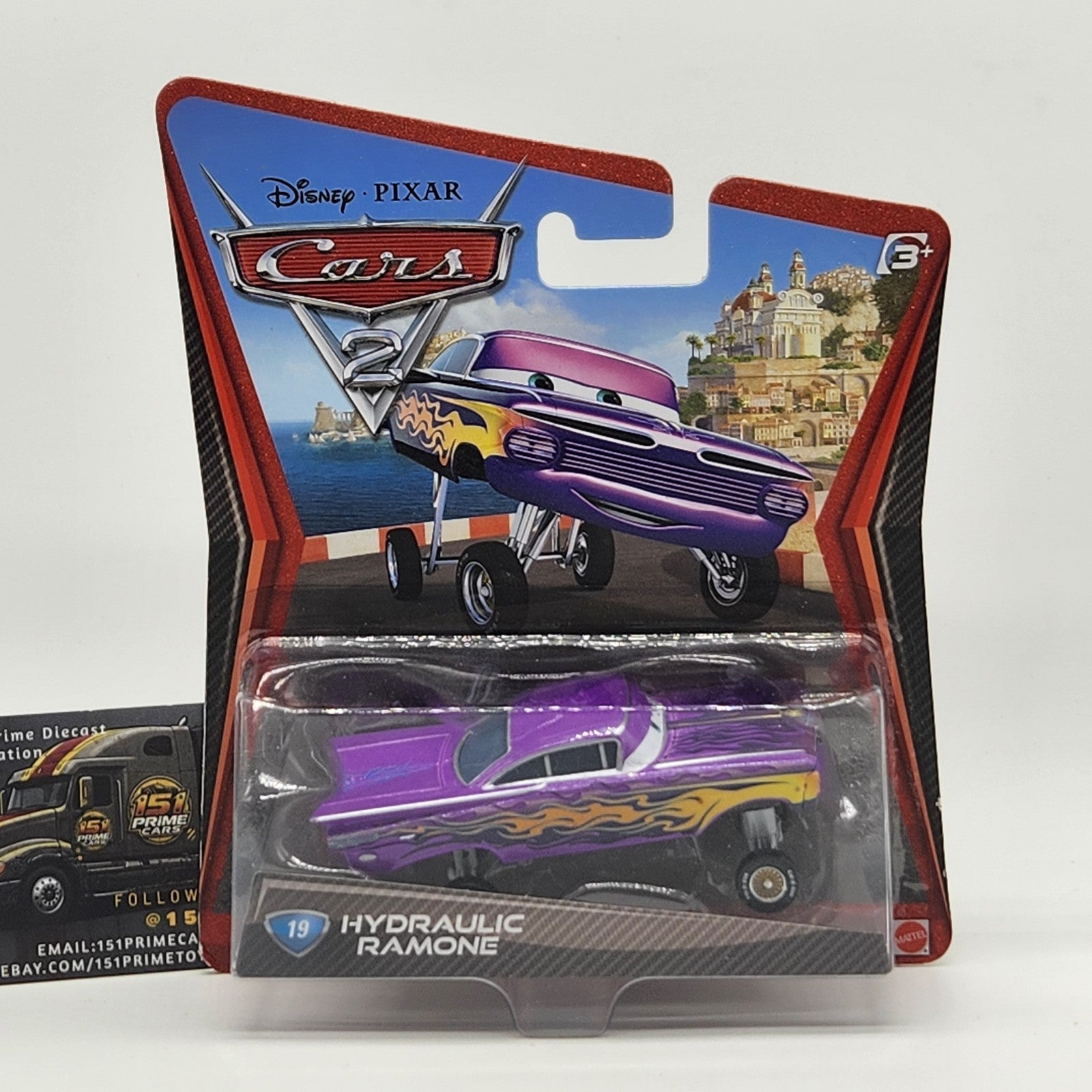 Hydraulic Ramone Purple With Flames 2011 Disney Pixar Cars 2 Diecast 1:55 0