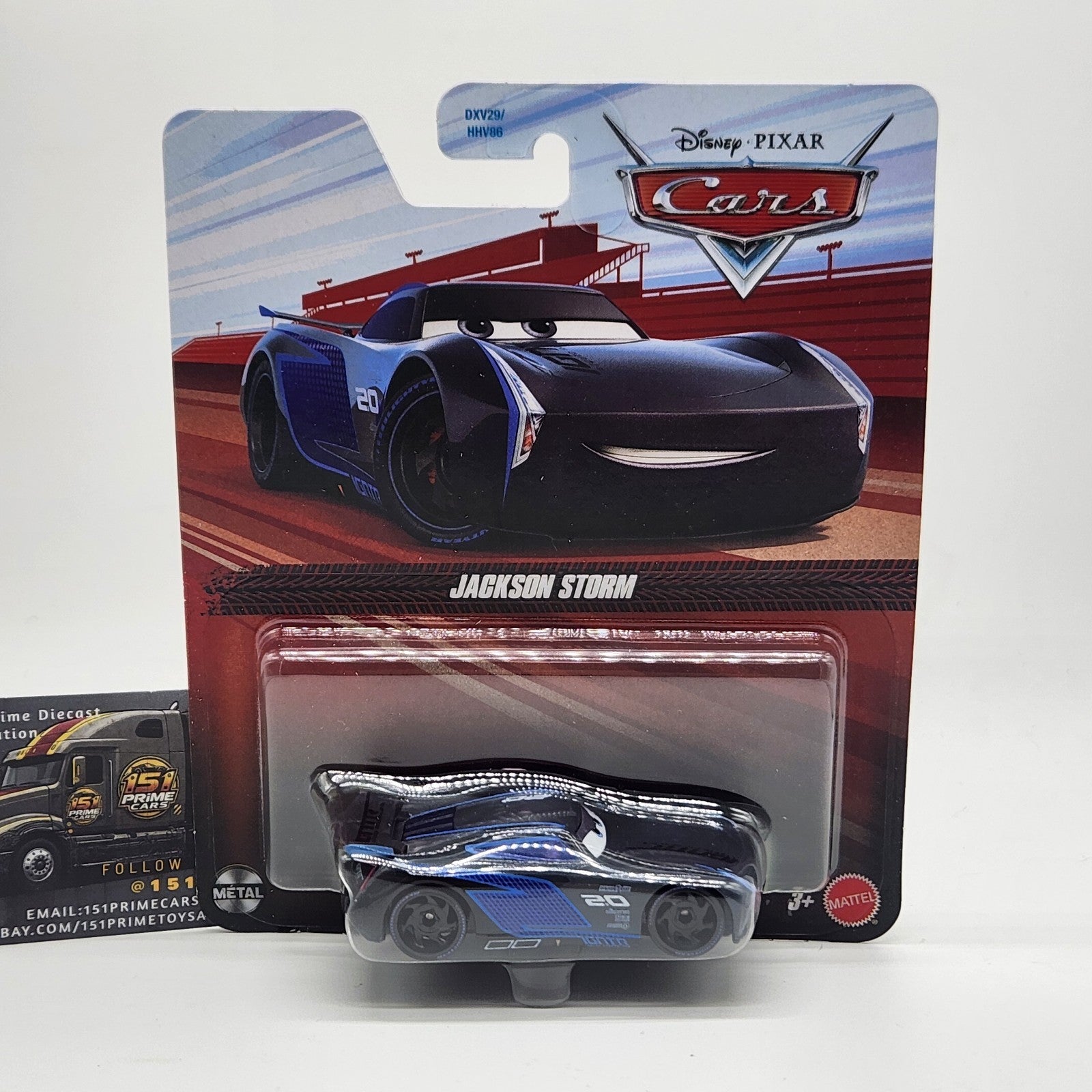 Jackson Storm 2026 Disney Pixar Cars 3 Diecast 1:55 Mattel0