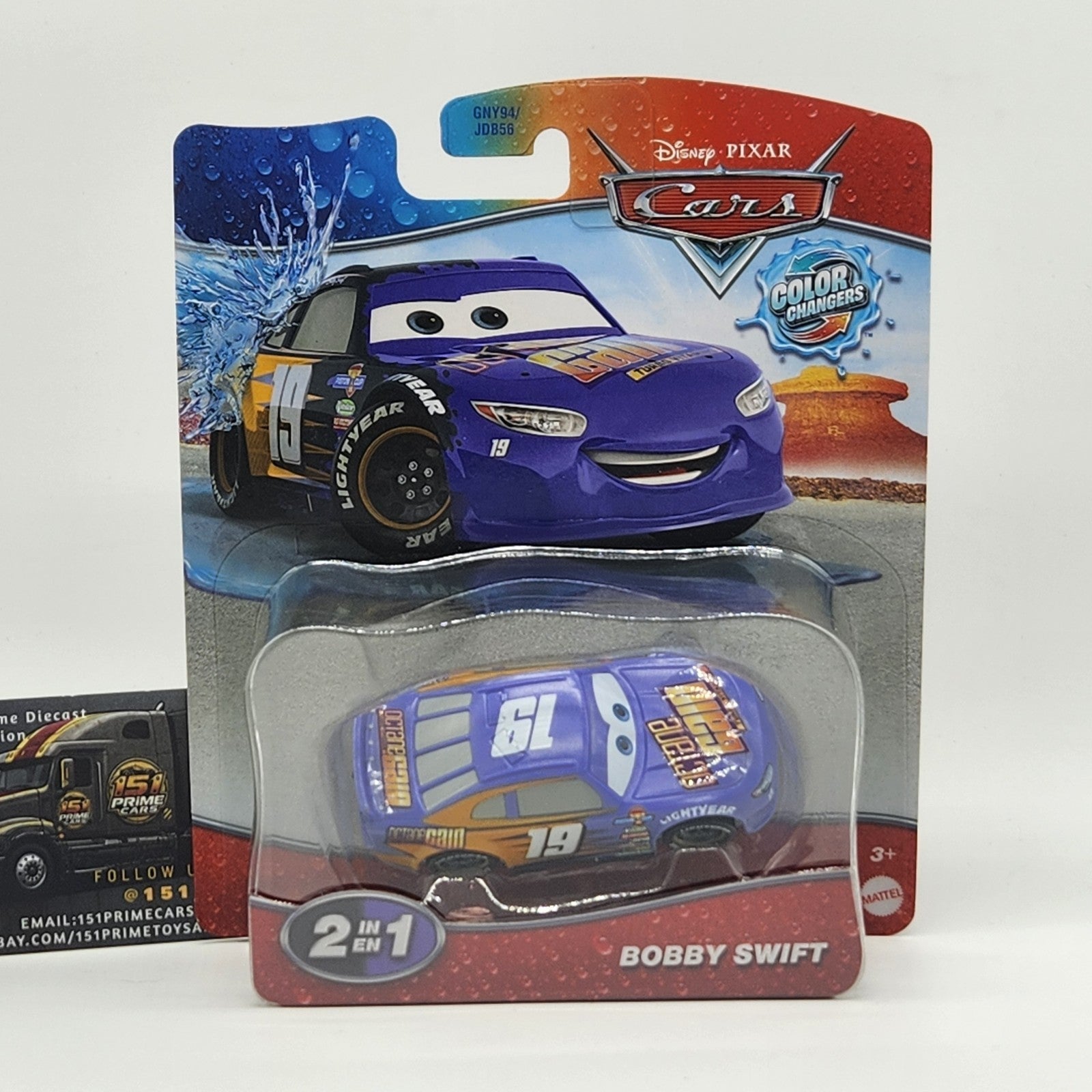 Bobby Swift 2026 Color Changers 2 In 1 Disney Pixar Cars 1:55 Plastic NEW0
