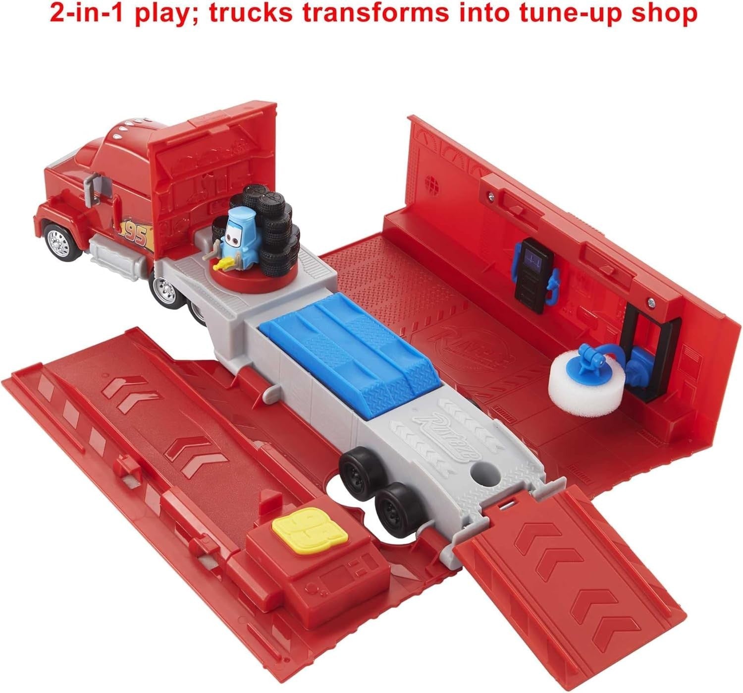 Transforming Mack Truck 2025 Disney Pixar Cars Playset 1:55 Mattel Toy1