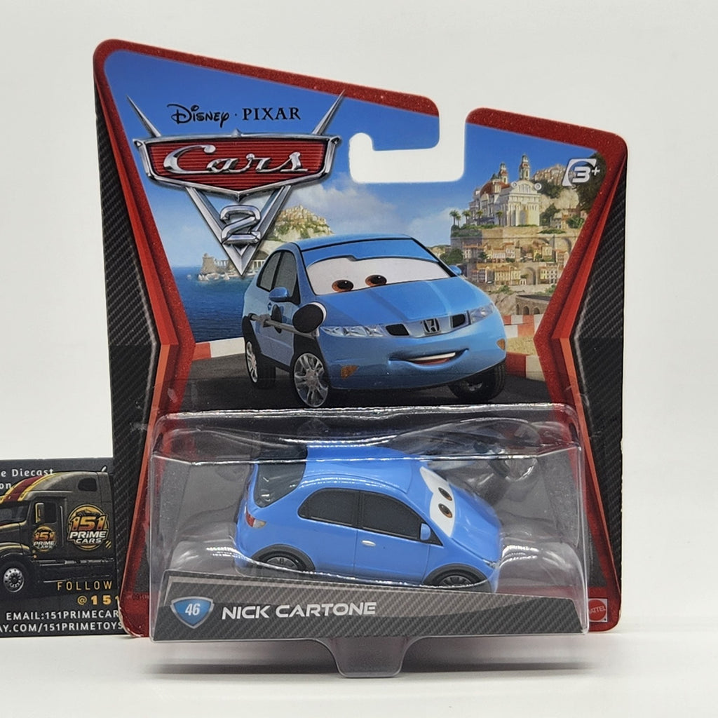 Nick Cartone 2011 Disney Pixar Cars 2 Diecast 1:55 Mattel Toy Sealed0