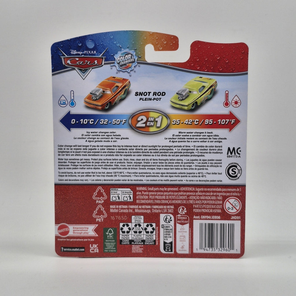 Disney Pixar Cars Color Changers Cruising Snot Rod Race To Celebrate 20262