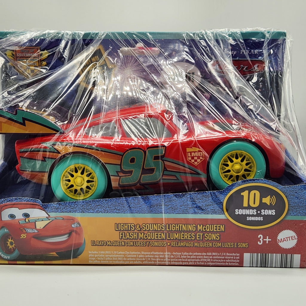 NEW Disney Pixar Cars Race To Celebrate Lights Sounds Lightning McQueen JMT551