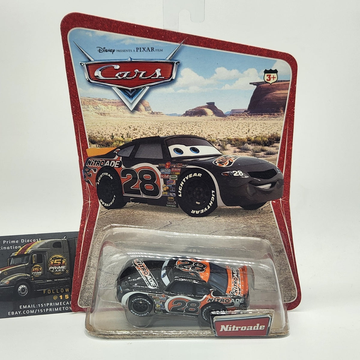 Alan Axler 2006 Disney Pixar Cars Desert Series Nitroade #28 Mattel 1:55  Toy0