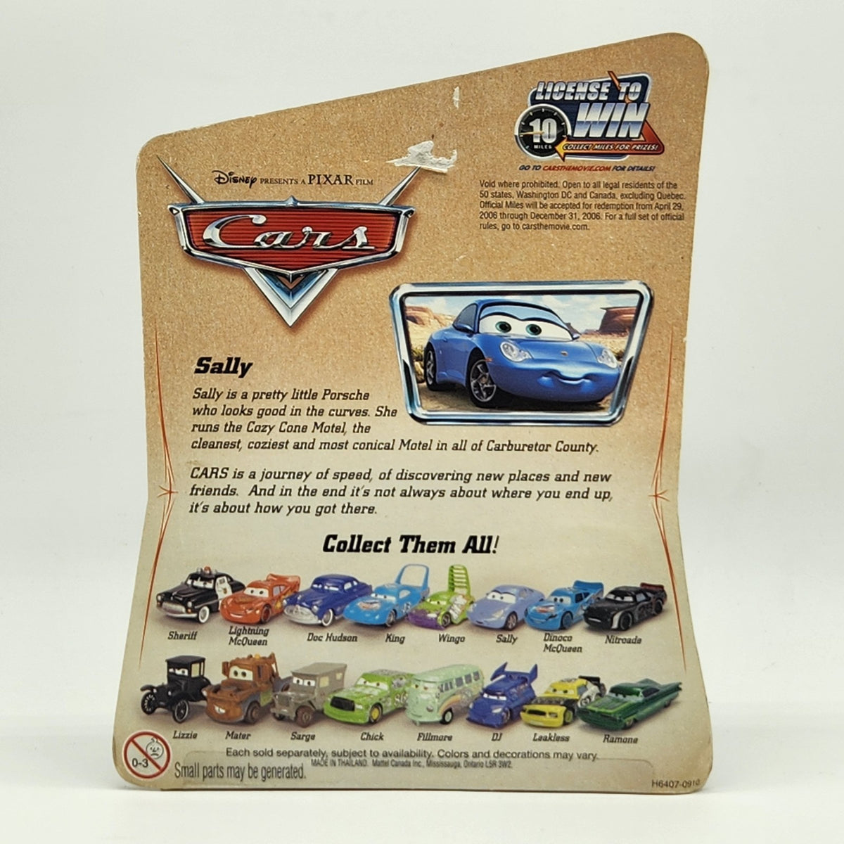 Sally Desert Series 2006 Disney Pixar Cars 1:55 Diecast Car Porsche 2