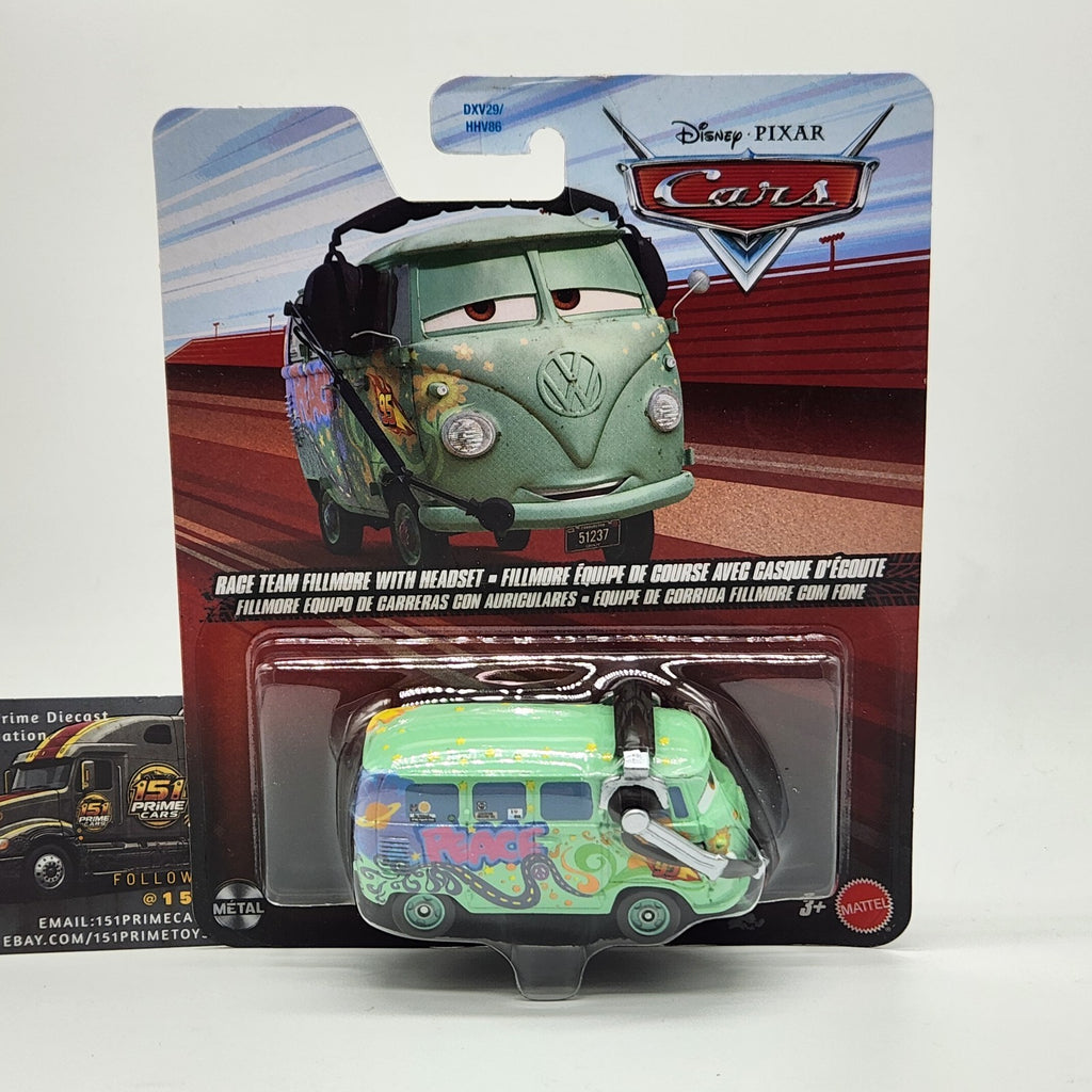 Race Team Fillmore With Headset Disney Pixar Cars 2 JMB95 1:55 Volkswagen0
