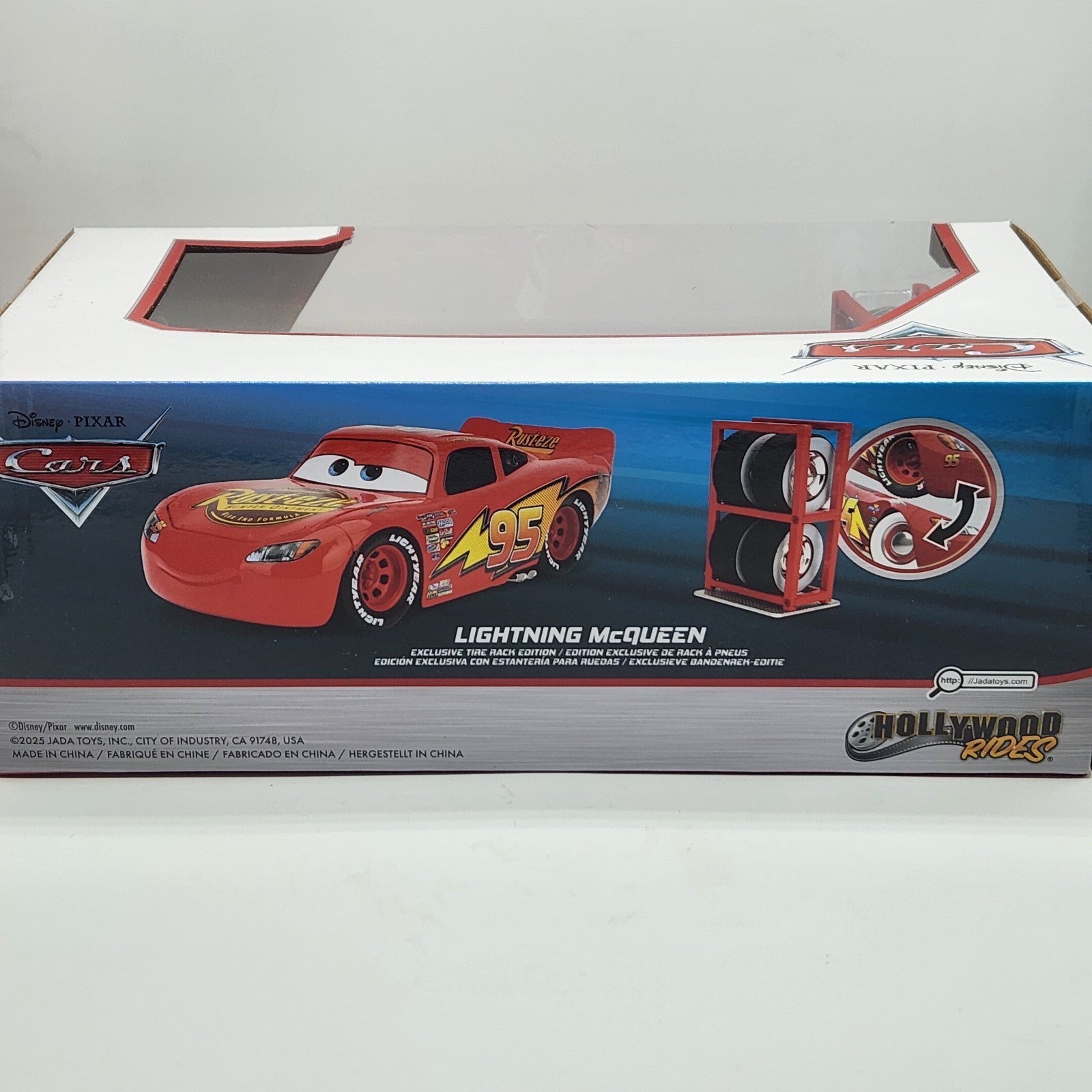 Jada Toys 1/24 Lightning McQueen Diecast Car   97751 Hollywood Rides 20253