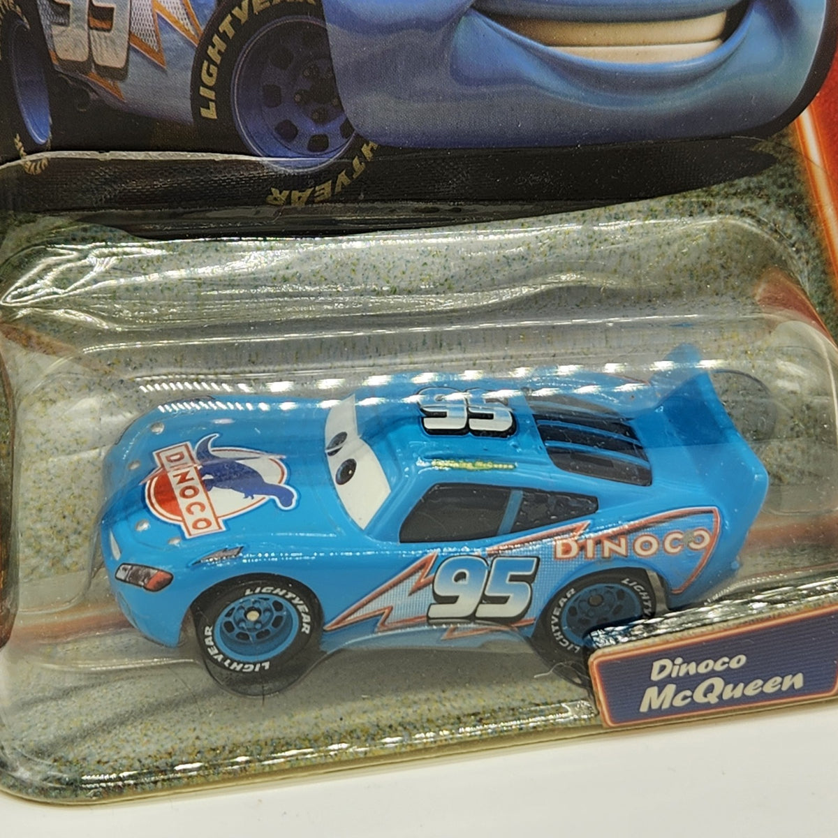 2007 Mattel Disney Pixar Cars Supercharged Diecast 1:55 Dinoco McQueen Mattel1