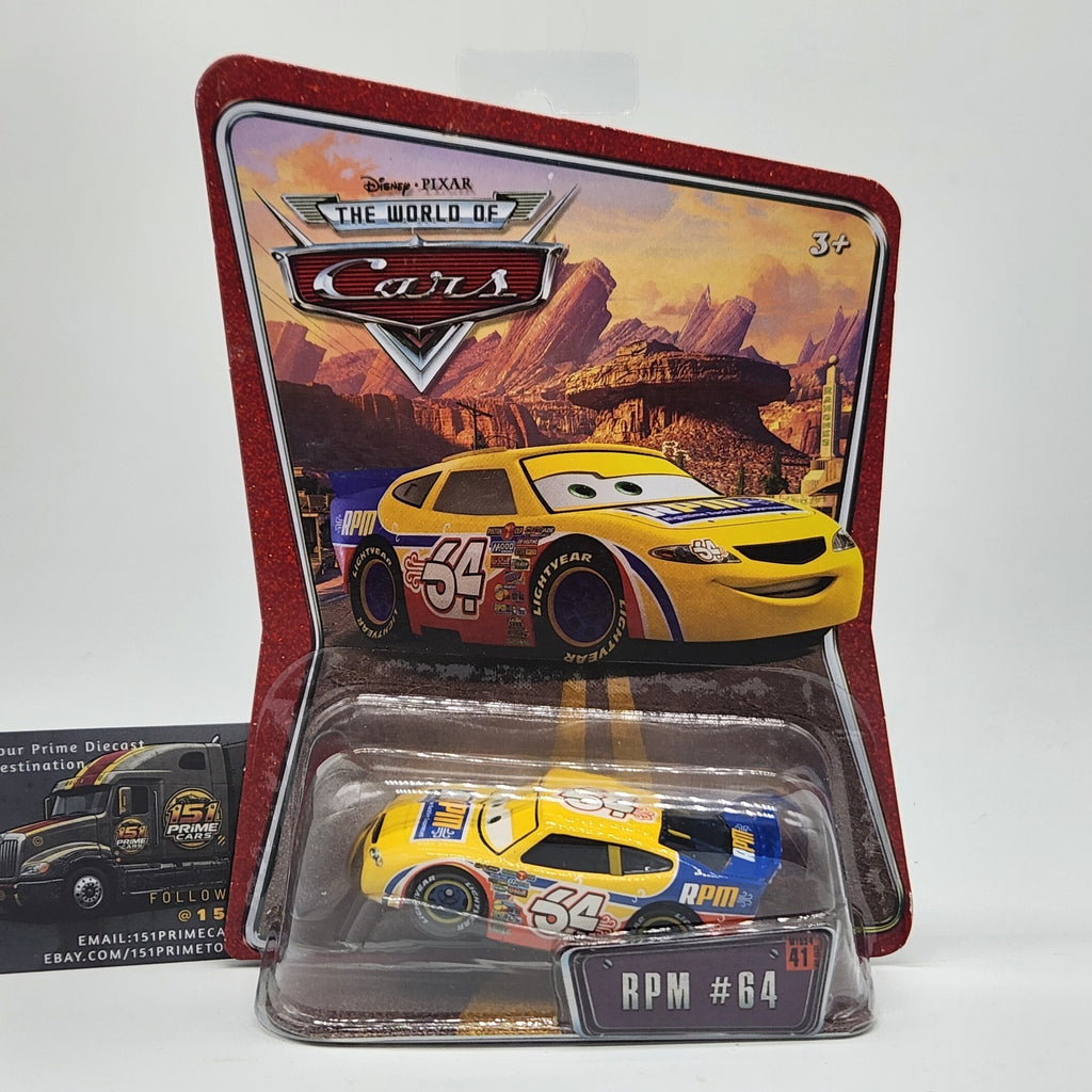 Winford Bradford RPM #64 Disney Pixar World Of Cars 2008 1:55 Diecast Toy0