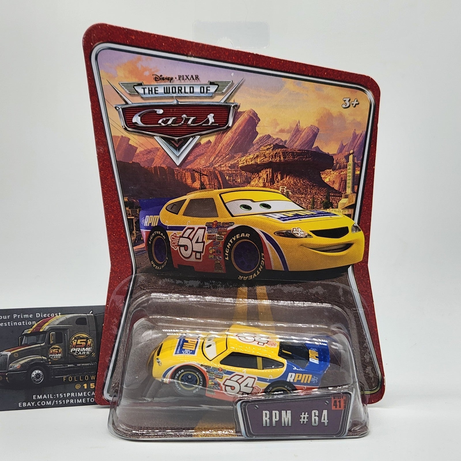 Winford Bradford RPM #64 Disney Pixar World Of Cars 2008 1:55 Diecast Toy0