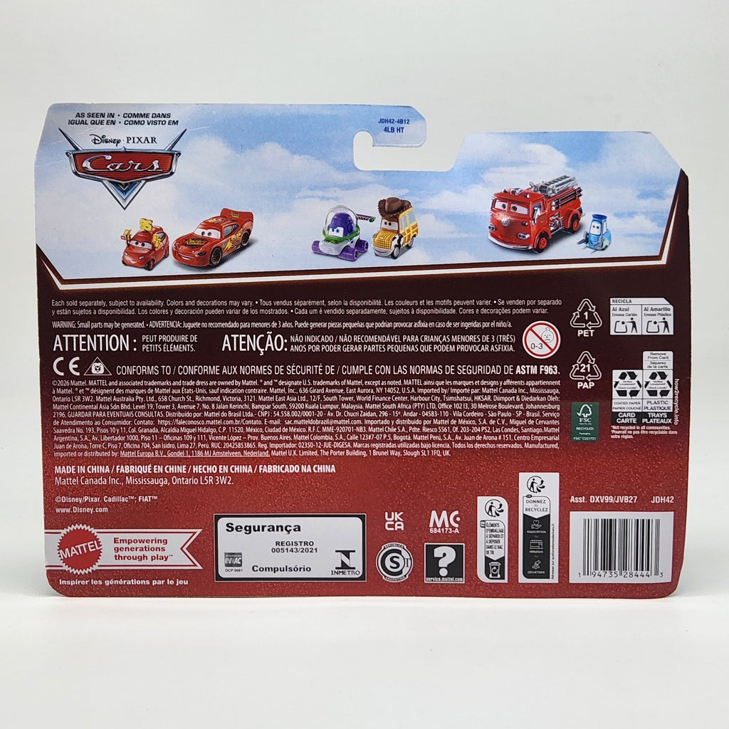 Disney Pixar Cars Bling Bling Lightning McQueen Tex Dinoco 2 Pack 20th 2026 New3