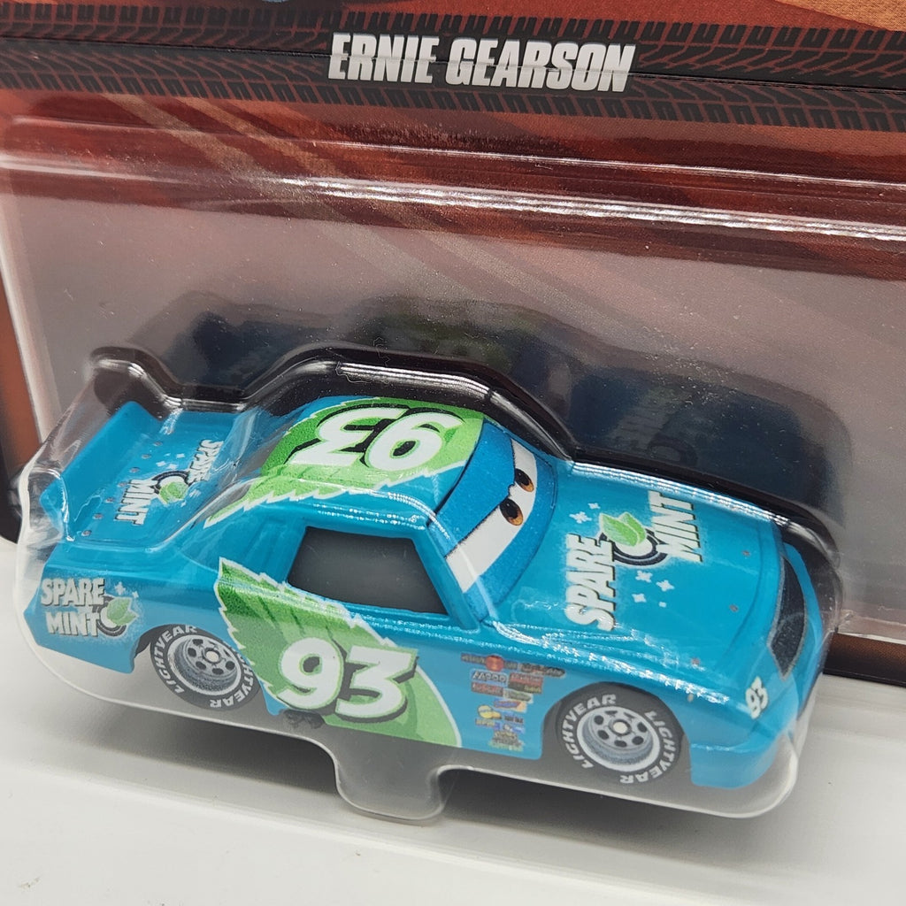 Disney Cars Ernie Gearson Piston Cup Racer Spare Mint Car 1:55 Mattel Diecast1