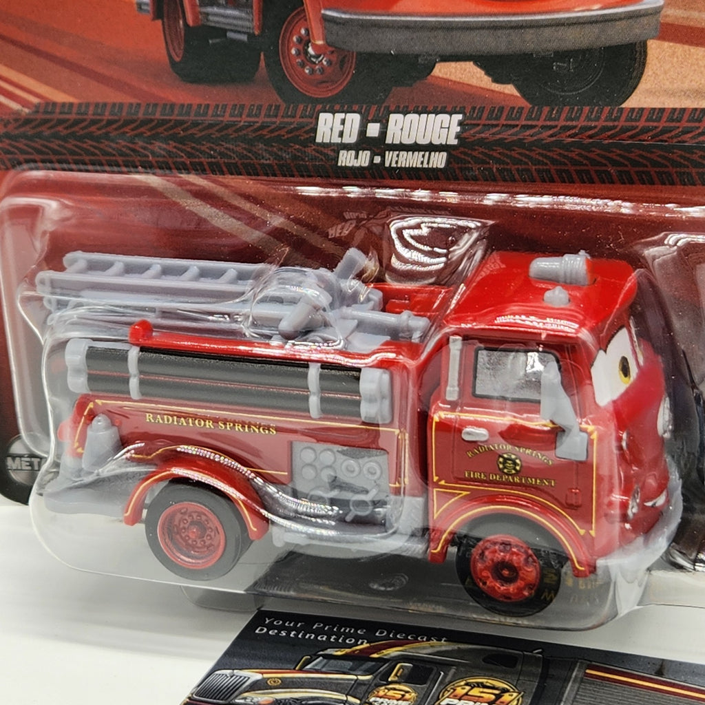 Disney Pixar Cars Red and Guido 2 Pack 1:64 Diecast Fire Truck and Fork Lift1