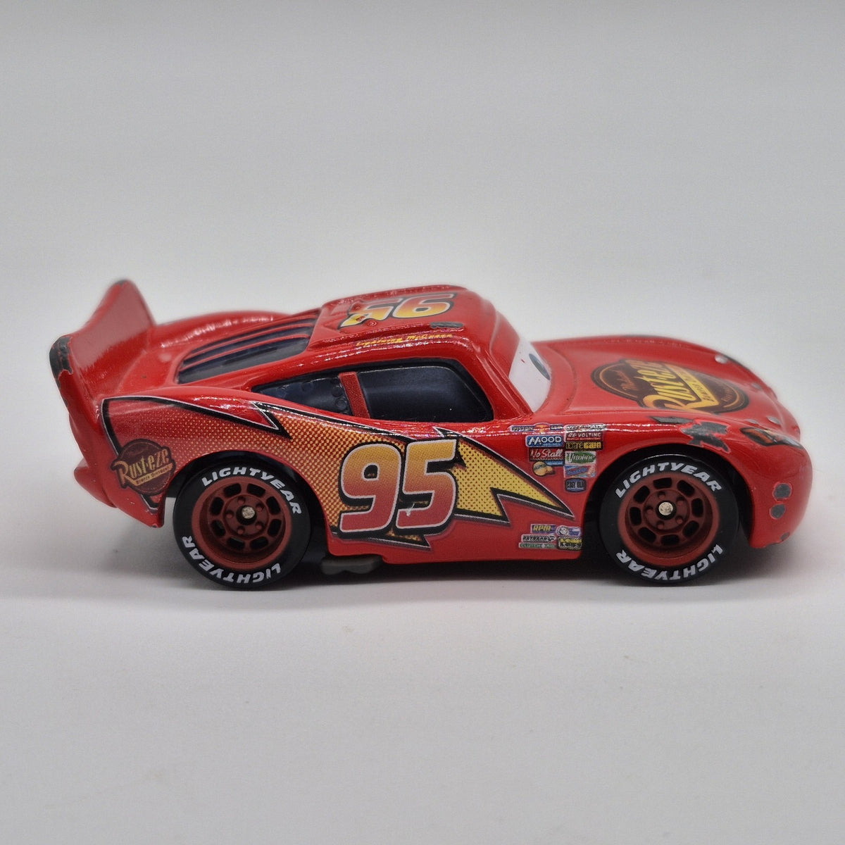 Bug Mouth Lightning Mcqueen Loose Disney Pixar Cars 1:55 Diecast Used4