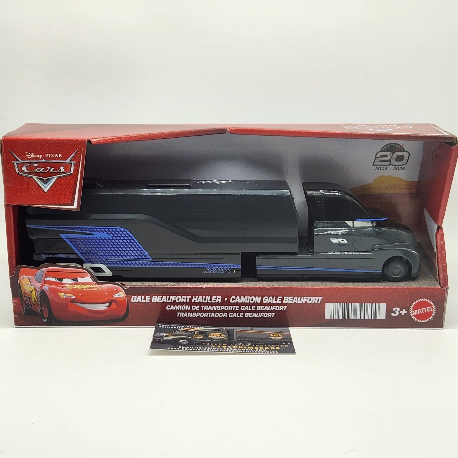 2026 Disney Pixar Cars Gale Beaufort Hauler Jackson Storm Semi 20th Anniversary0