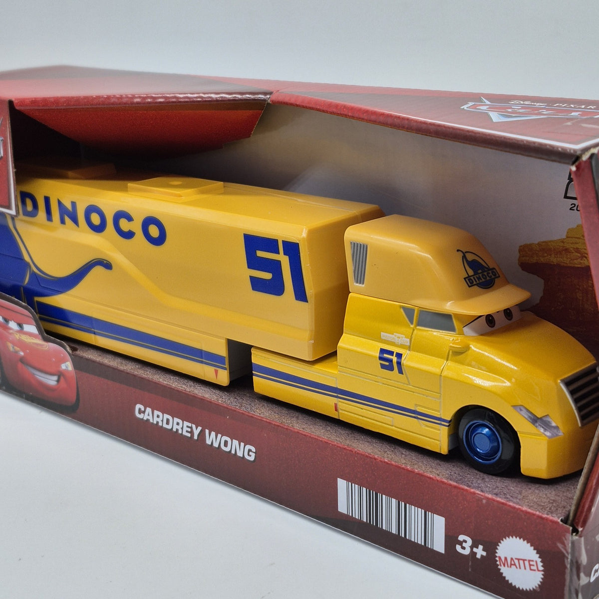 20th Anniversary Disney Pixar Cars Cardrey Wong Dinoco Hauler Diecast Truck 20261