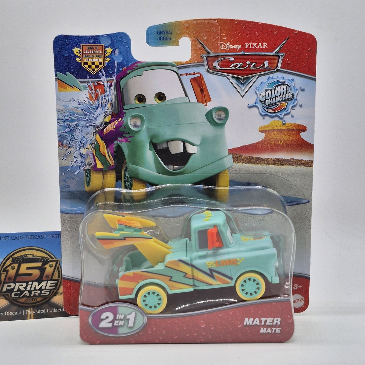 Race To Celebrate Mater Color Changers Disney Pixar Cars 1:55 Plastic Toy Car0