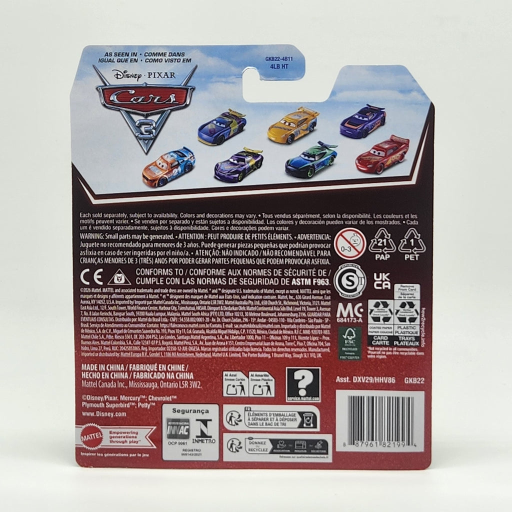 Jonas Carvers 2026 Disney Pixar Cars #123 Next Gen No Stall Car 1:55 Diecast2