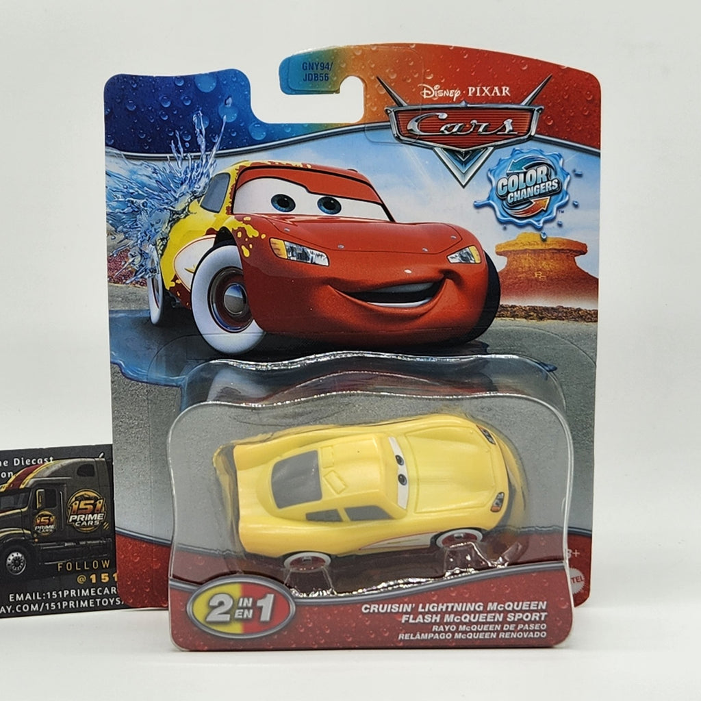 Disney Pixar Cars Color Changers CRUISIN' LIGHTNING MCQUEEN 2026 New Red Yellow0