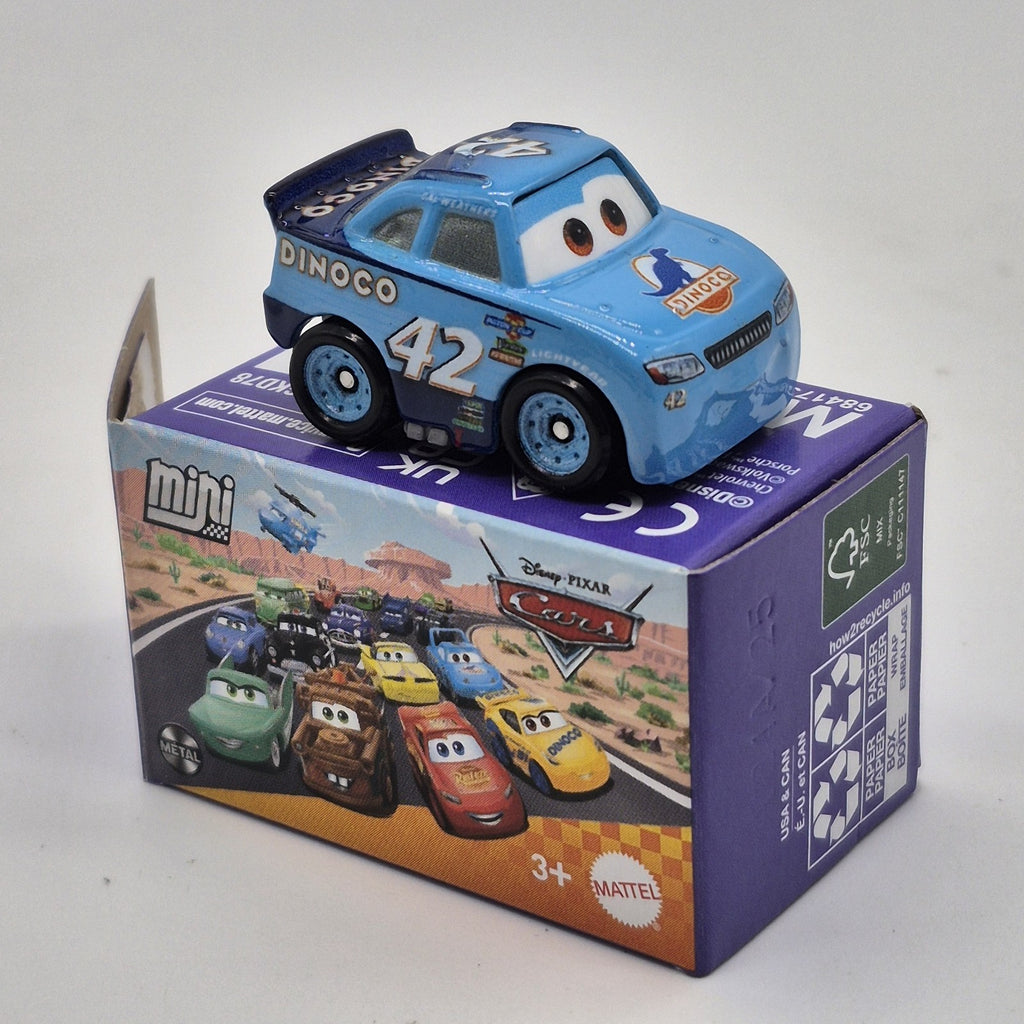 Cal Weathers Dinoco Disney Pixar Cars Mini Racers 1:87 Diecast Car Piston Cup0
