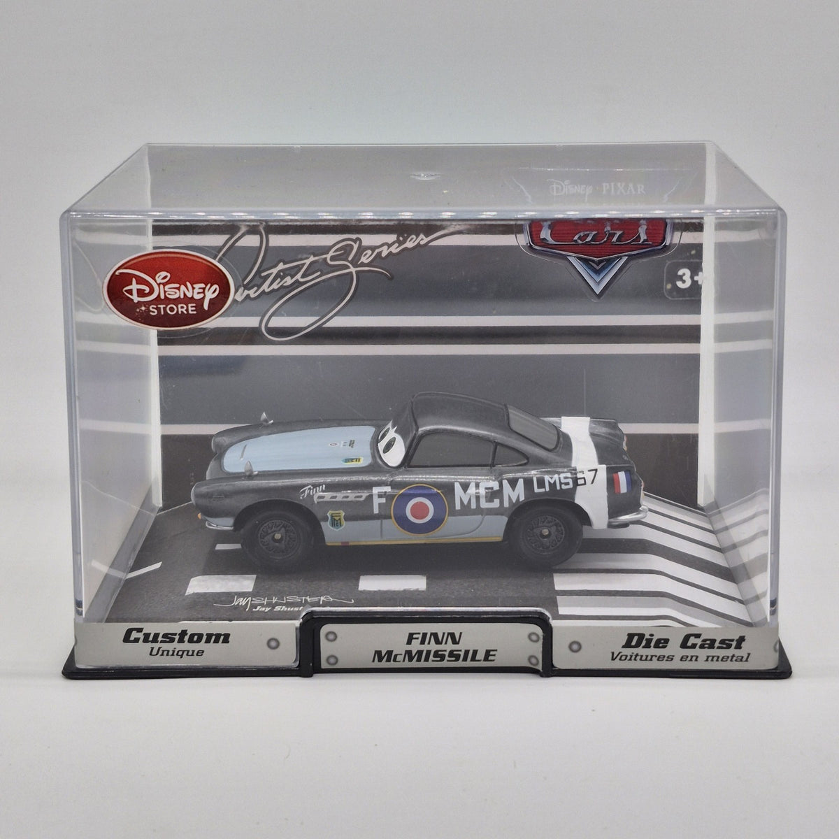 Disney Store CARS Artist Series Jay Shuster FINN McMISSILE DIECAST 1:43 Custom1
