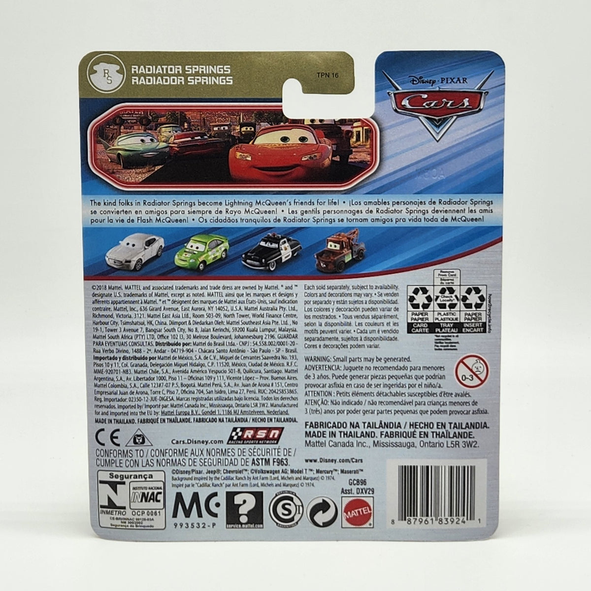 2018 Disney Pixar Cars YELLOW HYDRAULIC RAMONE 1:55 DieCast Car Radiator Springs3