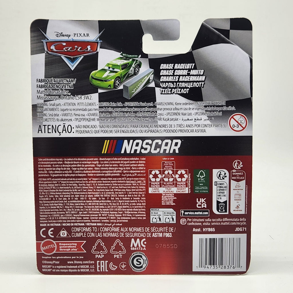NEW IN BOX 2025 Chase Racelott Disney Pixar Cars 1:55 Nascar Diecast 4