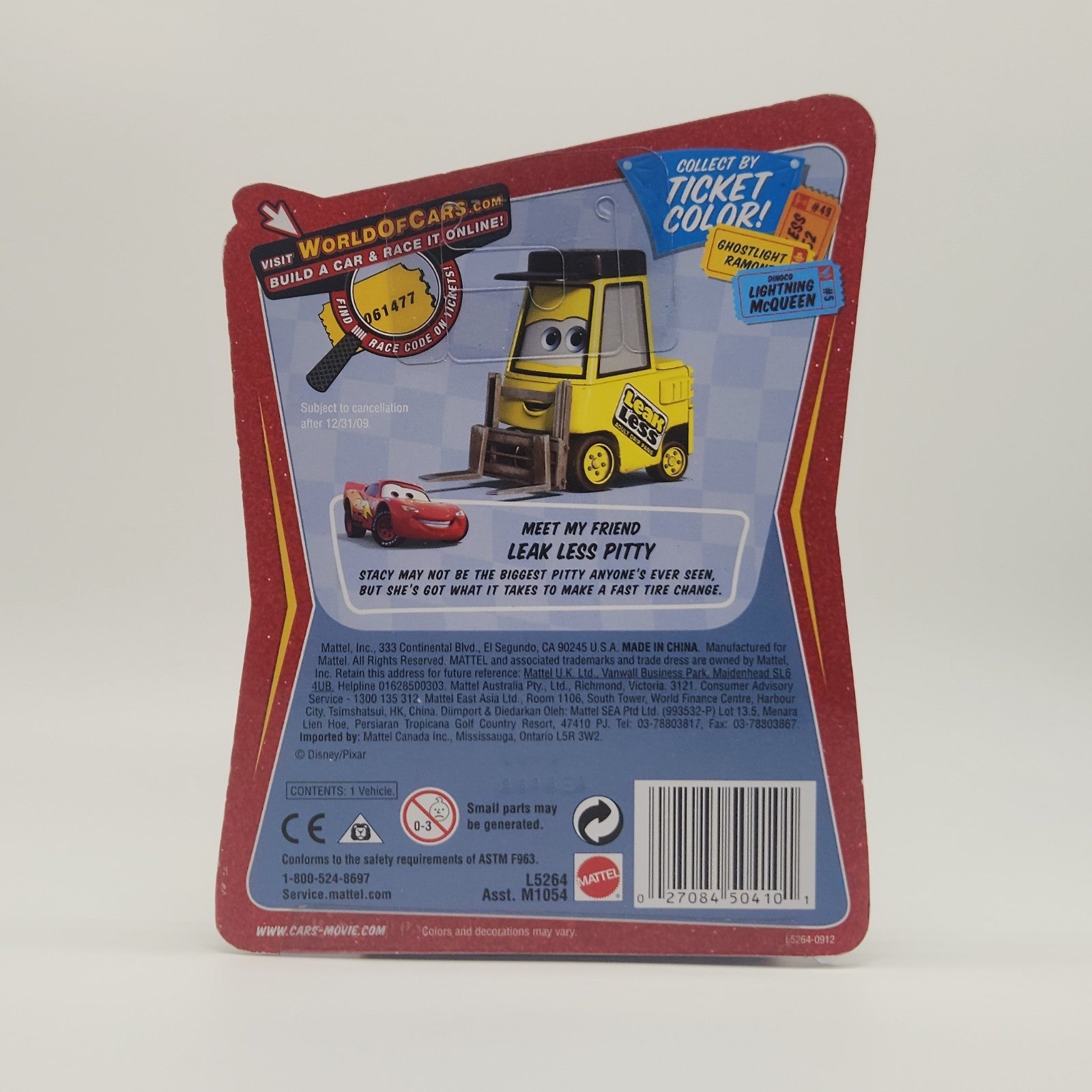 DISNEY PIXAR CARS LEAK LESS NO.52 RACE O RAMA #49 THE WORLD OF CARS 20092