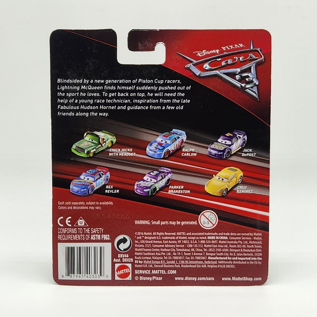 2017 Disney Pixar Cars 3 Dud Throttleman 1:55 Mattel Diecast Toy2